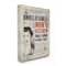 Stupell Industries Mom's Kitchen Newspaper Canvas Wall Art